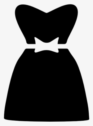 Long Strapless Dress With Lace Free Vector Icons Designed - Illustration