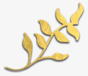 Plant Leaf Gold Goldleaf Metallic Flower Scrapbooking - Gold