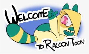 Racoon Toon Welcome Banner