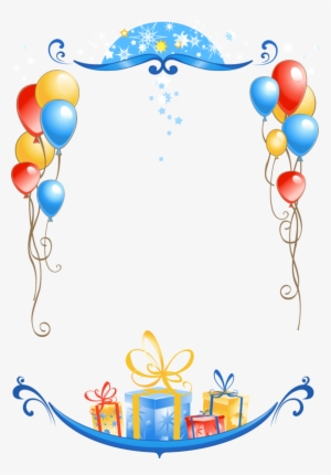 Transparent Png Frames - Birthday Card Border Png