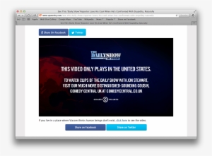 As You Can See, The Embedded Content Is Inaccessible - Daily Show