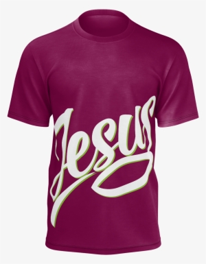 Jesus With Fish Design On Wine T-shirt - Jesus Graphic Print Canvas Tote Bag 100% Cotton