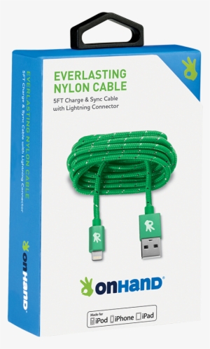 Lightning Green Everlasting Nylon Cable - Lightning