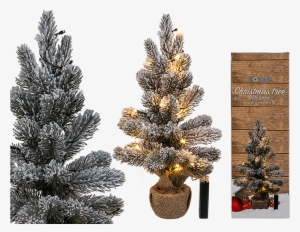Mini Snowy Christmas Tree With 20 Warm White Led Lights