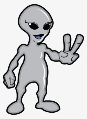 Peace Hand Sign Clipart - Alien Clip Art