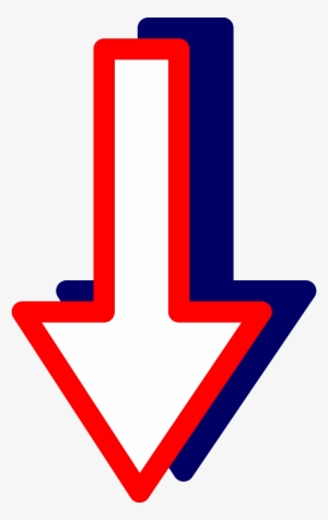 Arrow Red - Down Arrow Clipart