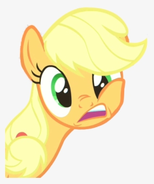 Fanmade Applejack Transparent Weird Expression - My Little Pony Transparent
