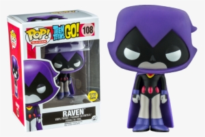 Raven Purple Glow In The Dark Pop Vinyl Figure - Glow In The Dark Raven Pop
