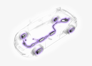 Transparent Car Purple Glow 2 - Illustration