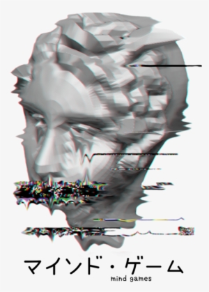 Aesthetic Tumblr Vaporwave Glitch Melting Statue Weird - Glitch Stickers