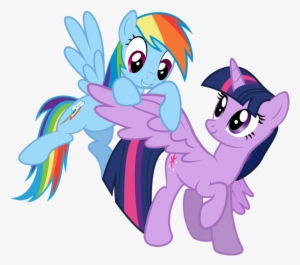 Fanmade Rainbow Dash And Twilight Sparkle - My Little Pony Twilight Sparkle And Rainbow Dash