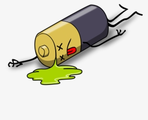 Png Library Download Battery Clipart Weird - Dead Battery