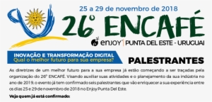 Inscreva-se Já No Primeiro Encafé Internacional - Poster