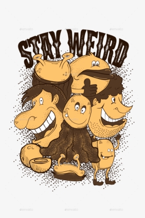 Thumb/stay Weird Png - Stay Weird T-shirt - Funny Weirdo I Love Giraffes Tee