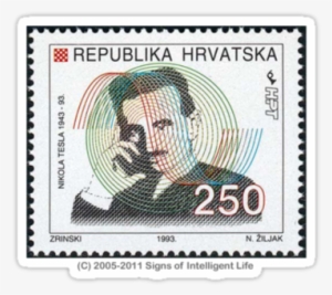 Croatia Tesla Stamp - Tesla Stamp