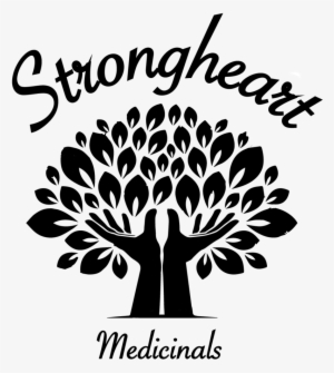 Strong Heart Black Transparent - Tree Logo For Business Card