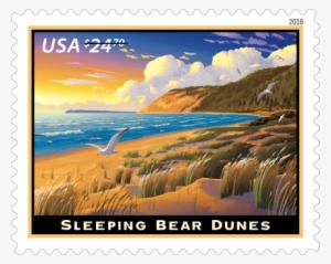 Sleeping Bear Dunes To Be Featured On Postage Stamp - Sleeping Bear Dunes Stamp