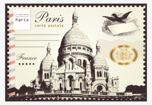 Jpg Transparent Stock London Paris Paper Postage - Postal Stamp Paris