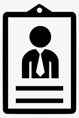 Id Card Employee Man Comments - Employee Card Icon Png