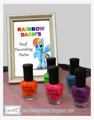 My Little Pony Party Ideas - Rainbow Dash's Hoof Decorating Parlor