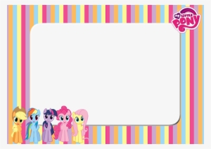 My Little Pony Stripe Png Frame - Little Pony Photo Frame