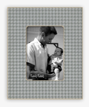 Houndstooth Flannel - Santa Baby Picture Frame In Bark