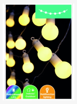 30pk Party Lights White - Light