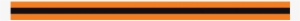 Orange & Black Triple Stripe Reflective Helmet Trim - Decal