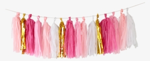 Tassel Garland Png Picture Royalty Free Library - 1 Kit De Guirlande Tassel Rose & Dore