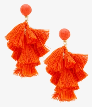 Pink Tassel Earrings - Earring