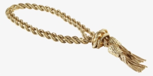 Clip Transparent Library Lariat Tassel Necklace K Yellow - Vintage Gold Tassel Necklace