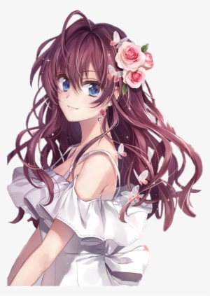 Girl Anime Brown Hair Sweet Smile Dress - Shiki Ichinose Fanart