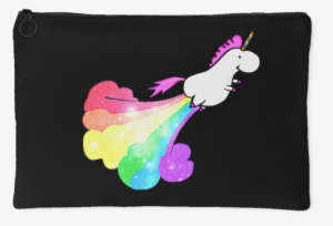 Rainbow Fart Unicorn Accessory Pouch - Unicorn Accessory Pouch