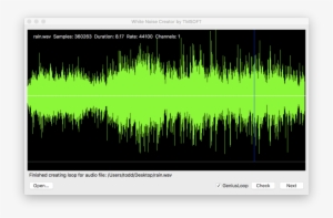 White Noise Creator App - White Noise Audio File