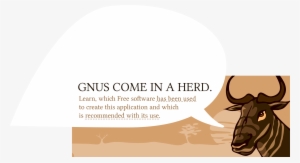 This Free Icons Png Design Of Gnu Speaking