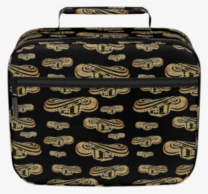 Sombrero Vueltiao In Gold Leaf With Black Background - Hand Luggage