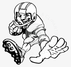 Football Player Clip Art Black And White