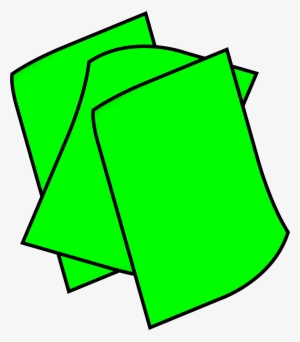 This Free Icons Png Design Of Stack Of Green Paper