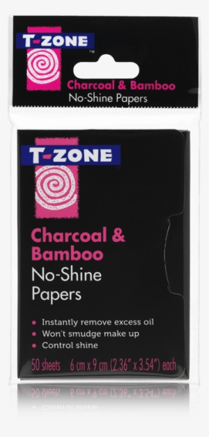 No Shine Papers - T-zone Charcoal & Bamboo Nose Pore Strips 12s