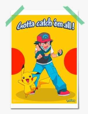Ash & Pikachu Poster - Pokemon Agenda Et Livre Et Colorier: Pokemon Agenda