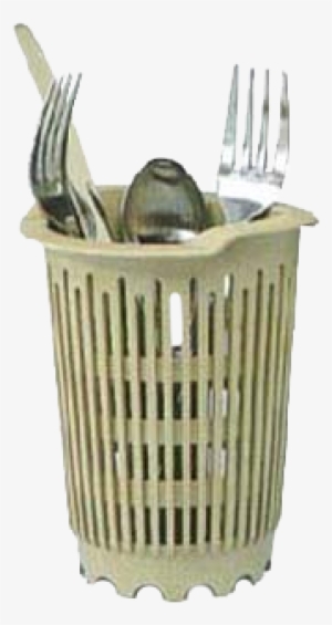 Vollrath 1370 Flatware Silverware Cylinder - Vollrath Flatware Cylinder, Plastic - Beige