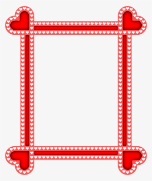 Big Image - Rectangle Heart Frame Png