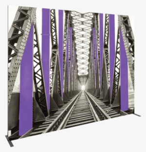 Vector Frame Rectangle 05 Fabric Banner Display - American Industrial I Framed Print - Black - 126cm