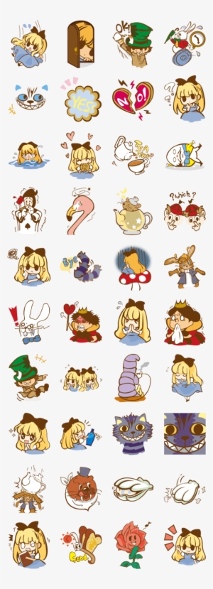 Stickers Alice Au Pays Des Merveilles - All South Park Characters Pop