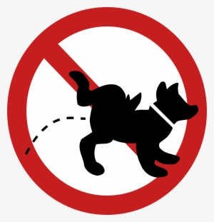 No Dog Peeing Sign Clip Black And White Download - Don T Pee Dog