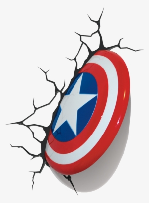Escudo Do Capitão América Em Png - Marvel Captain America Shield Wall Light