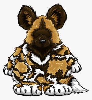 African Painted Dog Costume Icon - Club Penguin Dog Costume