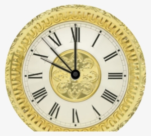 Zone Stamped Antique For - Gold Clock Png