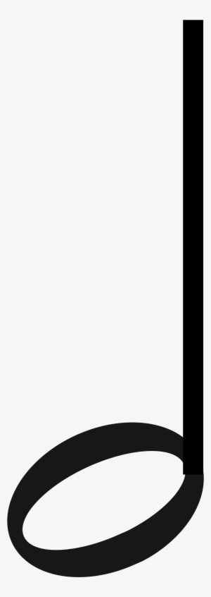 Figure Rythmique Blanche Hampe Haut - Figure De Note Blanche