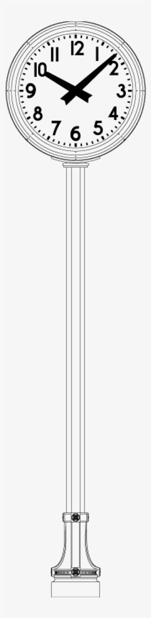 Vintage Post Clock - Post Clock Png